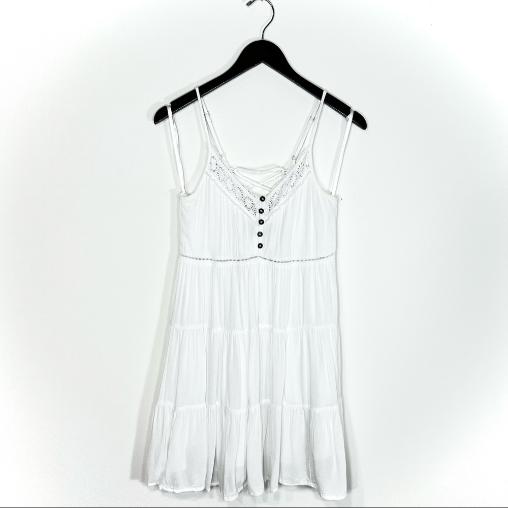 Francesca’s Lace Up Back Summer Dress